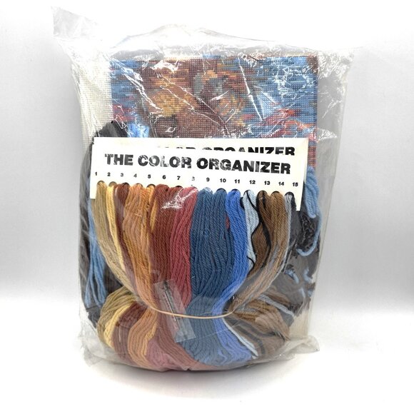 Vtg Elsa Williams 2000 Reflections Of An October Afternoon Needlepoint Kit#06422 - Picture 4 of 5